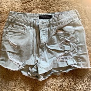 Aeropostale Green High Rise Shorts